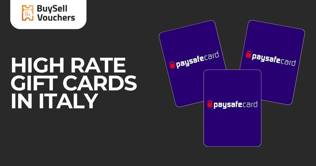 High Rate Gift Cards in Italy